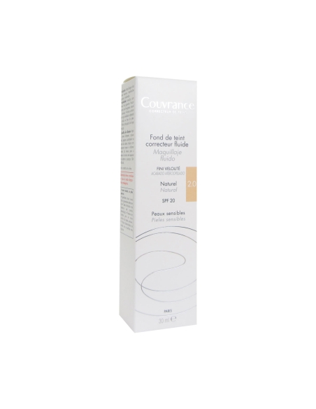 Avène Couvrance Base Fluida Corretora 2.0 Natural 30ml
