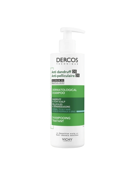 Dercos Champô Anticaspa Cabelo Oleoso 390ml