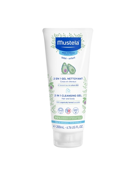 Mustela 2 em 1 Gel Lavante Corpo e Cabelo 200ml