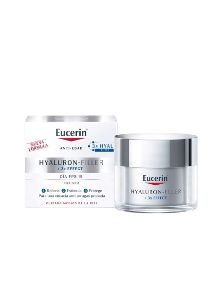Eucerin Hyaluron-Filler 3xEffect Creme de Dia Pele Seca 50ml