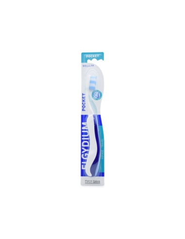 Elgydium Pocket Escova de Dentes de Viagem Média