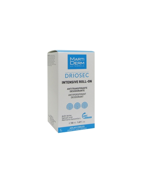 MartiDerm Driosec Intensive Roll-On Axilas e Virilhas 50ml