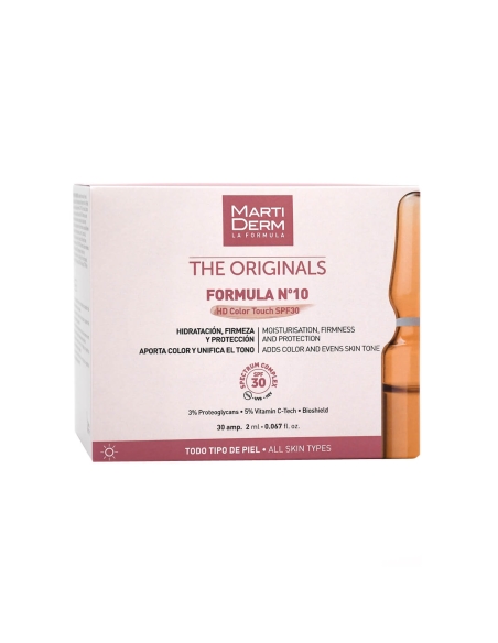 Martiderm The Originals Formula 10  HD Color Touch SPF 30 30 Ampolas