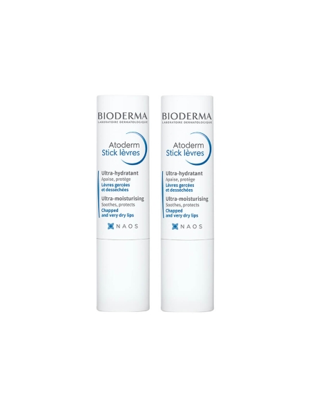 Bioderma Pack Atoderm Lábios Stick Hidratante 2x4g