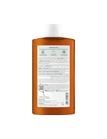 Klorane Champô Reequilibrante Anticaspa com Galanga 400ml