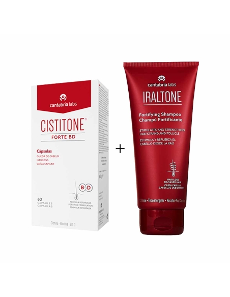 Cistitone Pack Cistitone Forte BD 60 Cápsulas e Iraltone Champô Fortificante 200ml