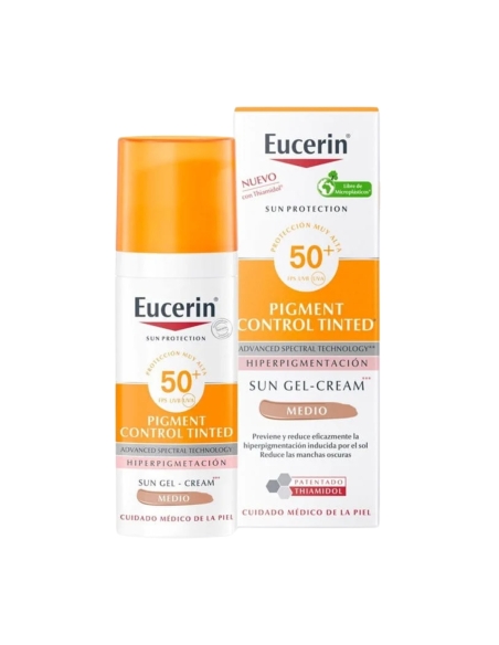 Eucerin Sun Pigment Control Tinted Gel-Creme Médio SPF50 50ml