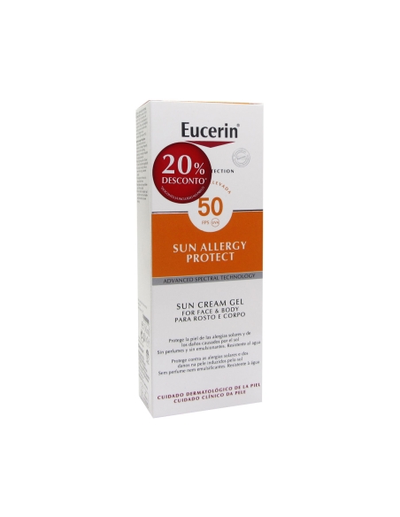 Eucerin Sun Creme-Gel Alergia FPS50 150ml