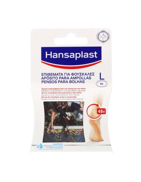 Hansaplast Pensos para Bolhas L 5 Unidades