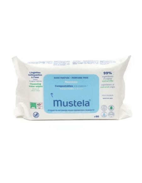 Mustela Toalhitas Limpeza Sem Perfume 60 Unidades
