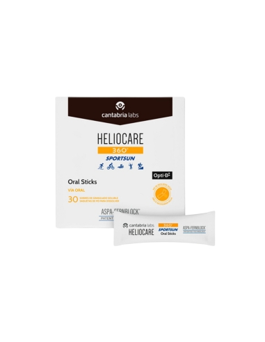 Heliocare 360 Sportsun Oral Sticks 30 Saquetas
