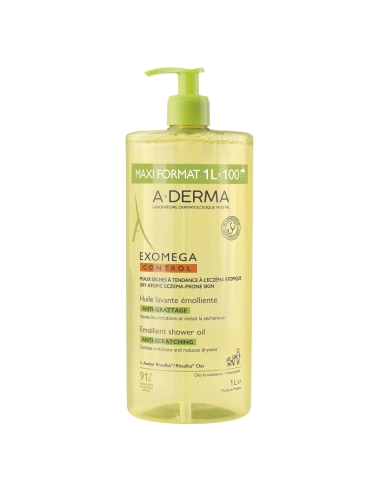 A-Derma Exomega Control Óleo Emoliente de Limpeza 1L