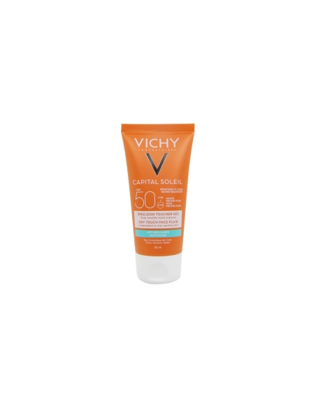 Vichy Capital Soleil FPS50 Emulsão Rosto Antibrilho Toque Seco 50ml