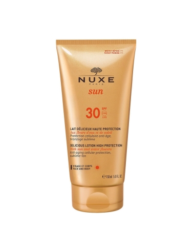 Nuxe Sun Leite Delicioso Alta Protecção FPS30 150ml