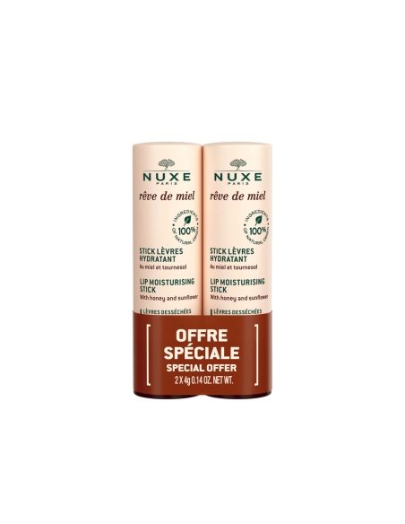 Nuxe Rêve de Miel Duplo Stick Labial Hidratante 4gr