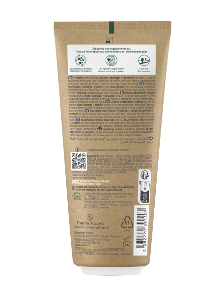 Klorane Bebé Creme Hidratante Bio 200ml