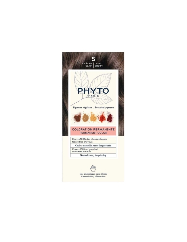 Phyto Color Coloração Permanente com Pigmentos Vegetais 5 Castanho Claro