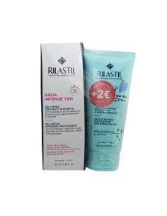 Rilastil Pack Aqua Intense 72H Gel-Creme 40ml e Limpeza Facial 100ml