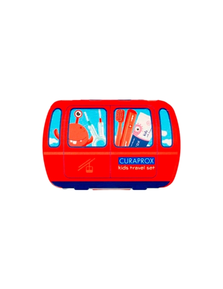 Curaprox Kids Travel Set Vermelho