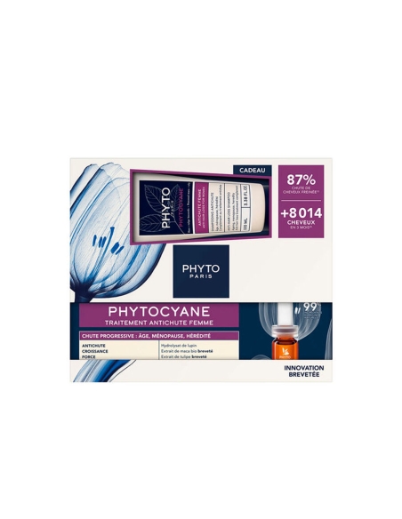 Phyto Phytocyane Pack Cuidado Queda Progressiva Mulher 12x5ml e Oferta Champo 100ml Phyto Phytocyane Pack Cuidado Queda Progressiva Mulher 12x5ml e Oferta Champo 100ml