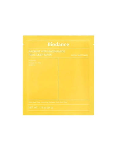Biodance Radiant Vita Niacinamide Real Deep Mask 34g