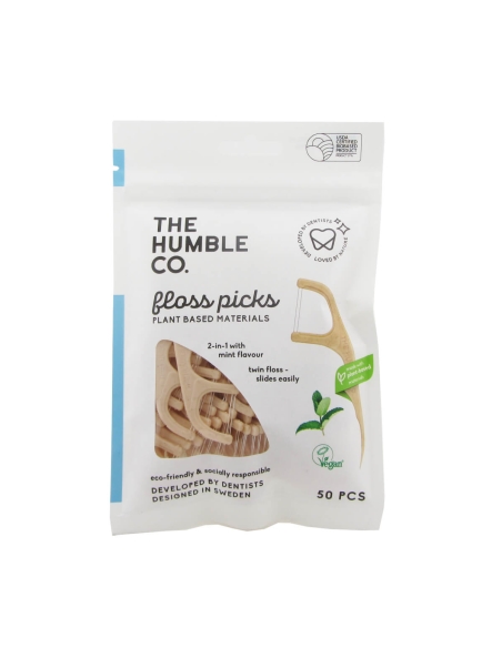 The Humble Co. Aplicador de Fio Dentário Menta 50 Peças