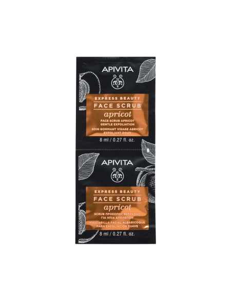 Apivita Express Beauty Creme Esfoliante Suave 2x8ml