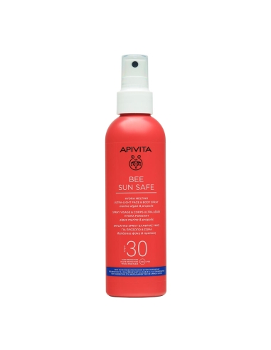 Apivita Bee Sun Safe Spray Hidra Ultraligeiro Rosto e Corpo SPF30 200ml