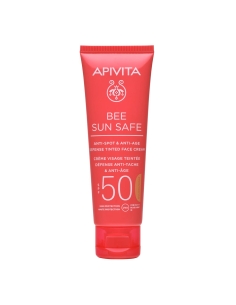 Apivita Bee Sun Safe Creme Defesa Antimanchas e Antienvelhecimento com Cor SPF50 50ml