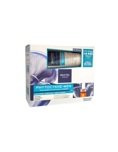 Phyto Phytocyane Cuidado Antiqueda Homem 12x3,5ml + Oferta Champo 100ml