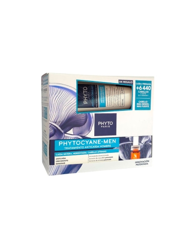 Phyto Phytocyane Cuidado Antiqueda Homem 12x3,5ml + Oferta Champo 100ml