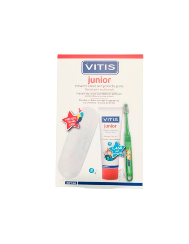Vitis Junior Pack Gel Dentifrico e Escova Dentes 6 Anos