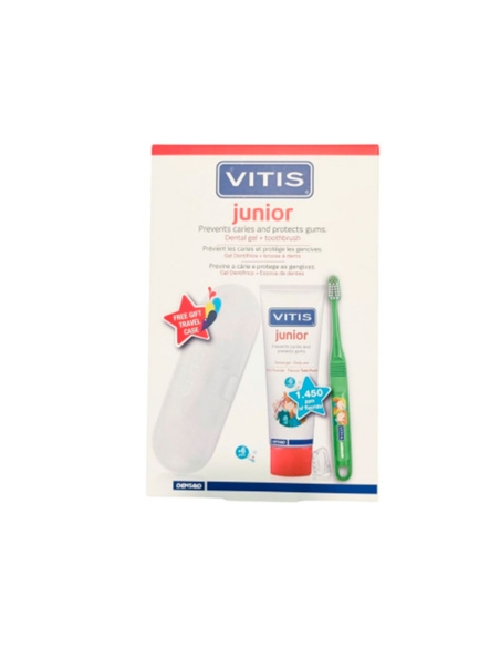 Vitis Junior Pack Gel Dentifrico e Escova Dentes 6 Anos