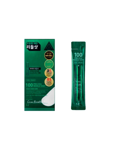 VT Cosmetics 100 Pro Cica Reedle Shot Daily Skin Care 10x2ml